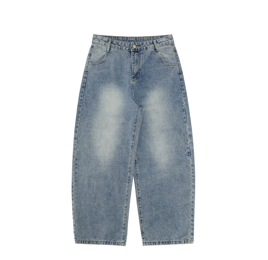 Ghost Wash Barrel Jeans