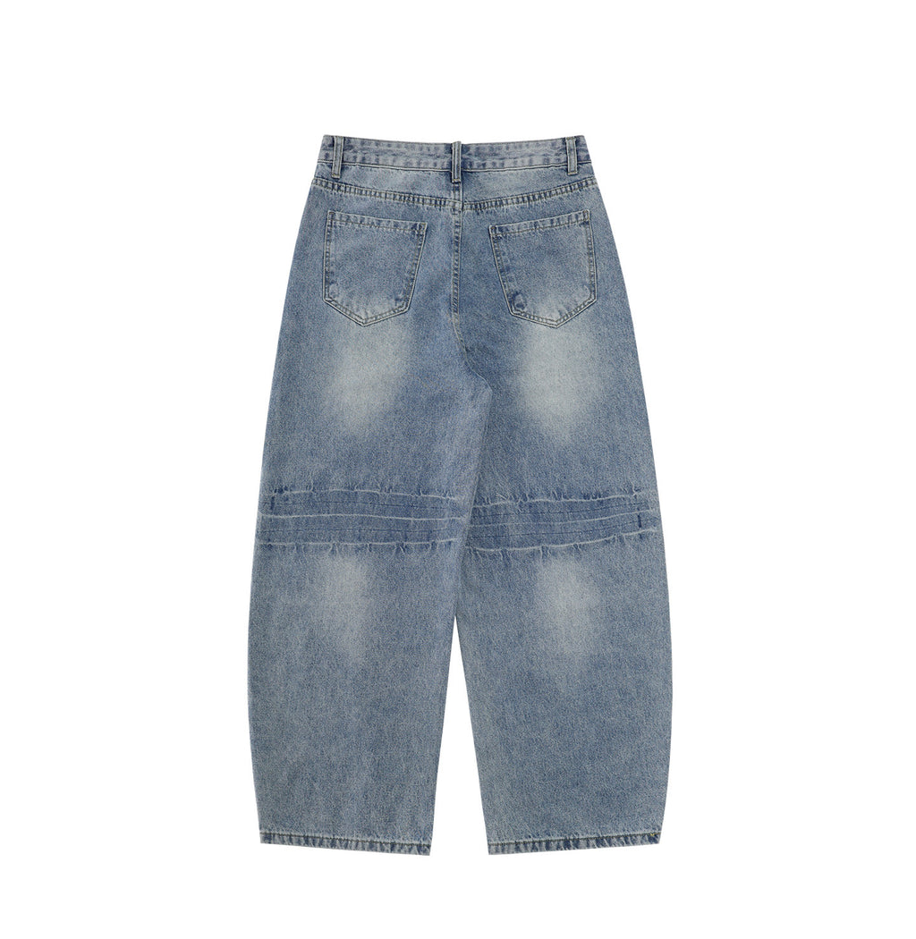 Ghost Wash Barrel Jeans